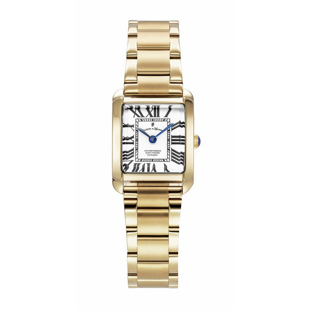 Jacques Du Manoir Emily women's gold plated watch 22mm, UK version