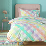 Argos Argos Home Kids Gingham Brights Bedding Set - Single- Buy online at McGrocer