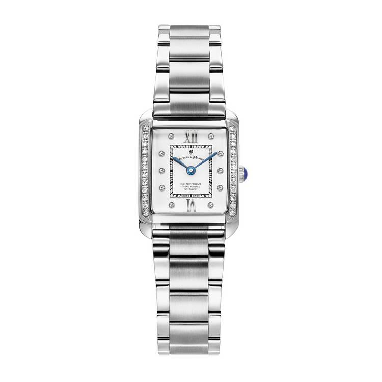 Jacques Du Manoir Emily silver-plated watch - British product