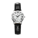 Jacques Du Manoir Genesis watch black leather strap 28mm, UK version