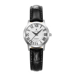 Argos Jacques Du Manoir Genesis Women's Black Leather Strap Watch 28mm- Buy online at McGrocer