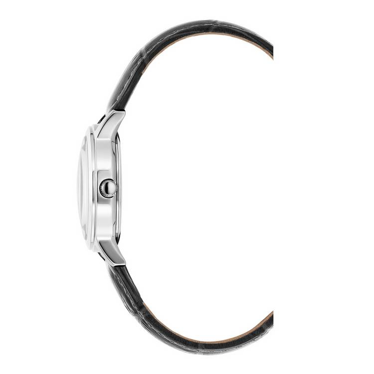 Jacques Du Manoir Genesis watch black leather strap 28mm, UK version