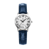 Argos Jacques Du Manoir Genesis Women's Blue Leather Strap Watch- Buy online at McGrocer
