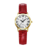 Argos Jacques Du Manoir Genesis Ladies Red Leather Strap Watch- Buy online at McGrocer