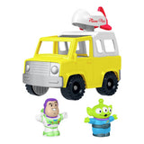 Fisher-Price Toy Story Pizza Planet truck with Buzz Lightyear and Alien figures - British product