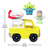 Fisher-Price Toy Story Pizza Planet truck with Buzz Lightyear and Alien figures - British product