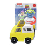 Fisher-Price Toy Story Pizza Planet truck with Buzz Lightyear and Alien figures - British product