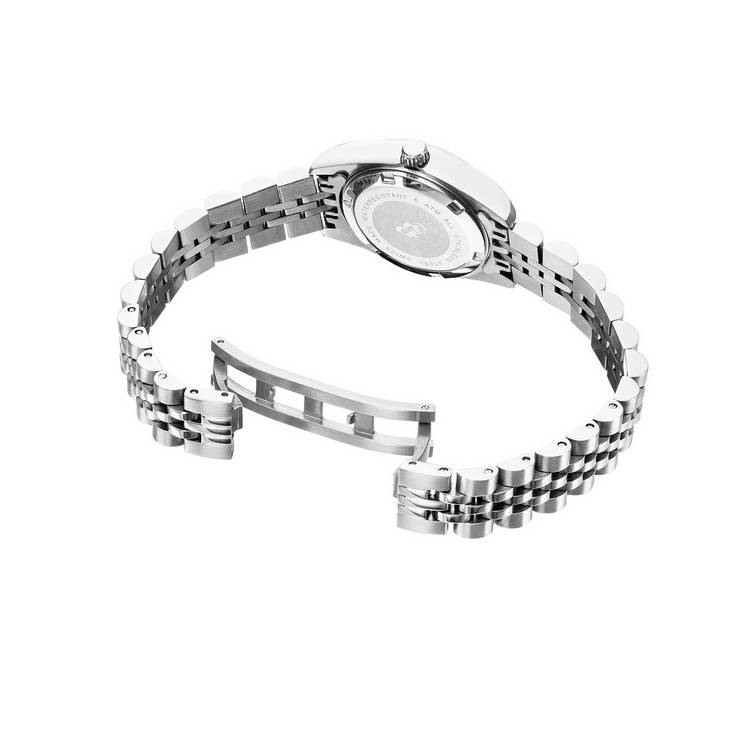 Jacques Du Manoir women's silver bracelet watch, imported from the UK