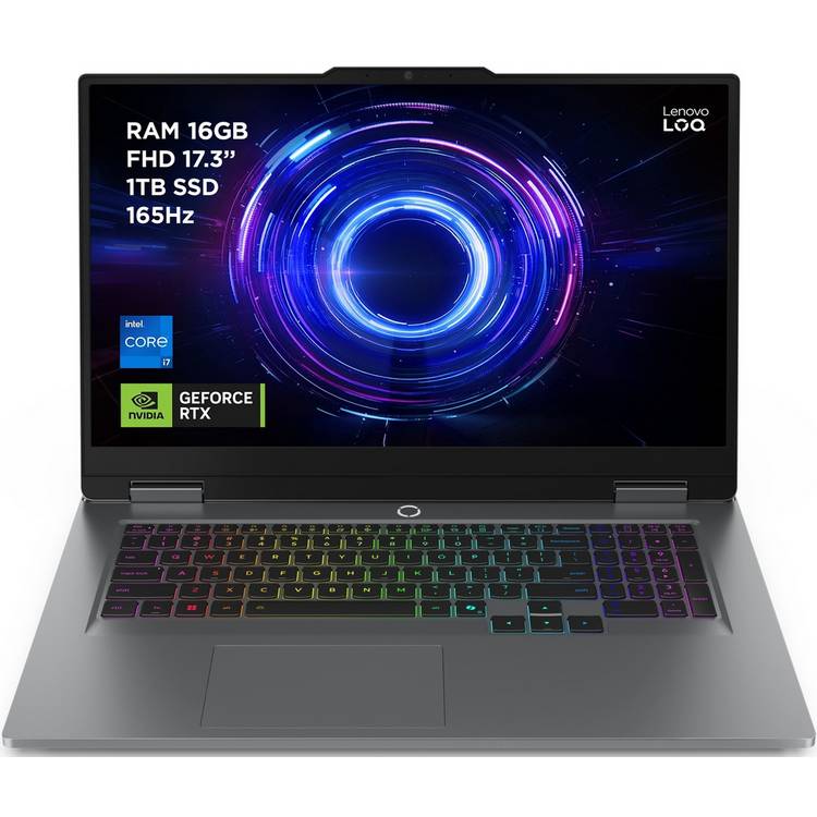 Lenovo LOQ i7 RTX5050 gaming laptop 17.3in - British product