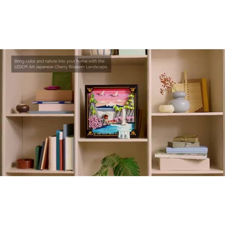 LEGO Art Japanese Cherry Blossom wall art set, imported from the UK