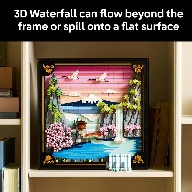 LEGO Art Japanese Cherry Blossom wall art set, imported from the UK