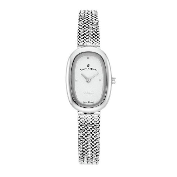 Jacques Du Manoir Noblesse women's steel mesh bracelet watch (British brand)