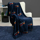 Red Bull fleece throw navy 150x100cm (British brand)