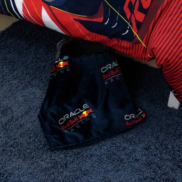 Red Bull fleece throw navy 150x100cm (British brand)