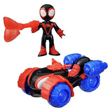 Spidey Miles TechnoRacer vehicle set with figure, imported from the UK