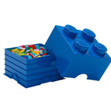 LEGO Storage Brick 4 knobs blue, UK version