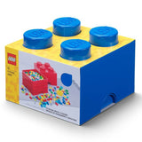 LEGO Storage Brick 4 knobs blue, UK version