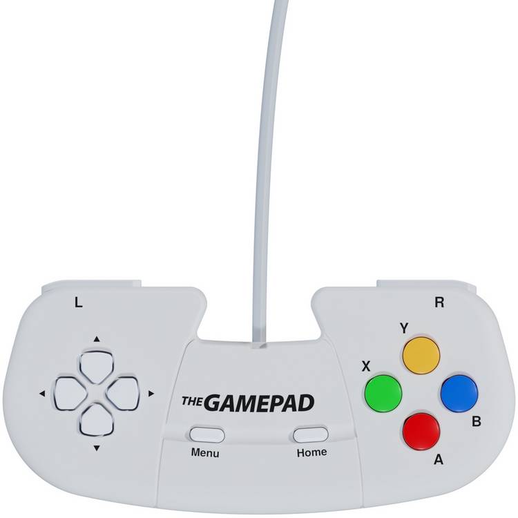 The Gamepad White Edition retro gaming controller - British product