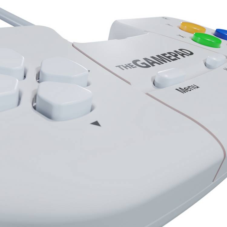 The Gamepad White Edition retro gaming controller - British product