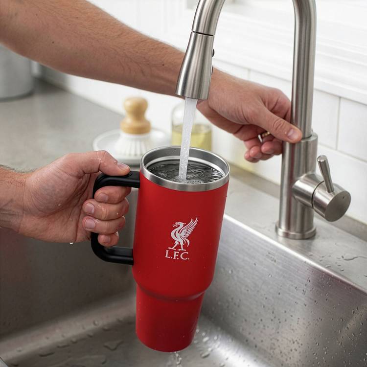 Liverpool FC thermal flask red club crest 1.18L, UK version