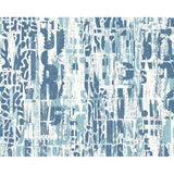 Origin Murals Letterpress Graffiti Denim Blue wall mural, UK version