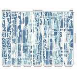 Origin Murals Letterpress Graffiti Denim Blue wall mural, UK version