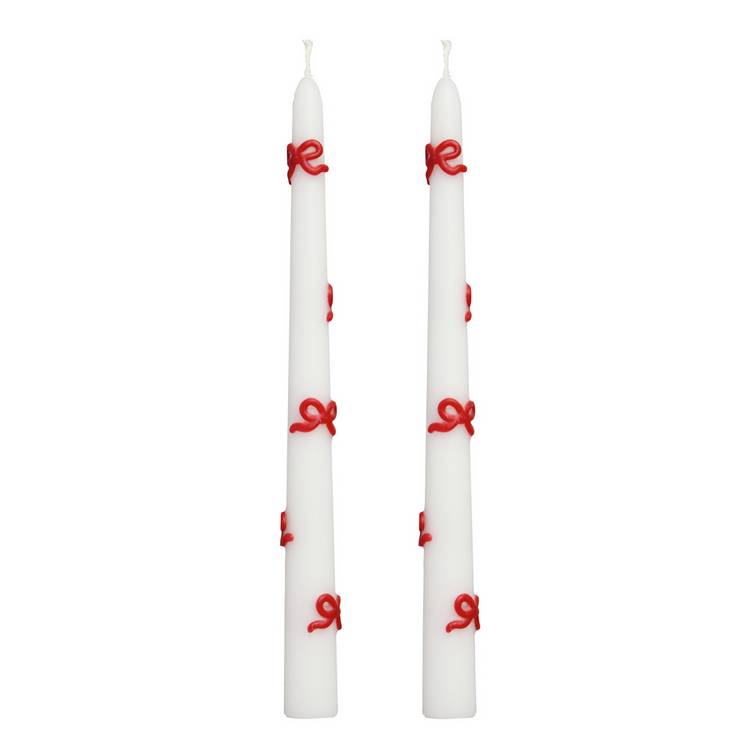 Argos Home bow dinner candles 2-pack - British product