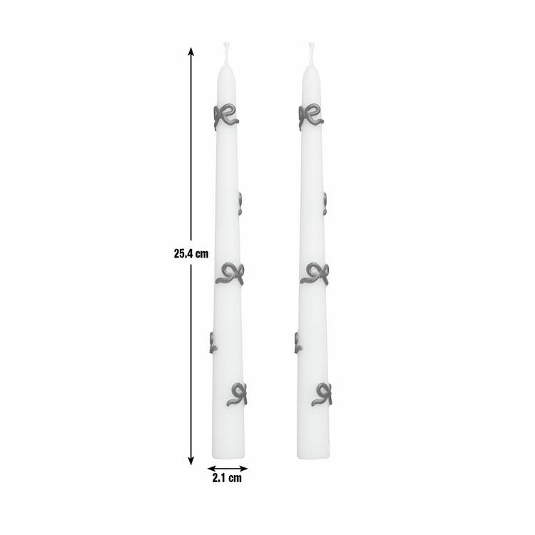 Argos Home bow dinner candles 2-pack - British product