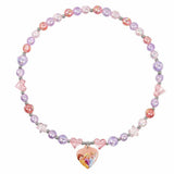 Argos Disney Princess Kids Glittery Heart Charm Beaded Necklace 38cm- Buy online at McGrocer
