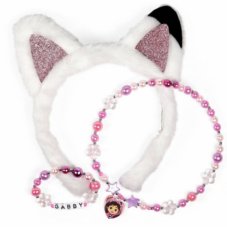 Gabby's Dollhouse kids headband necklace bracelet set, imported from the UK
