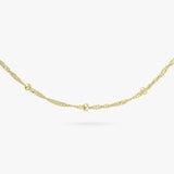 Revere yellow gold plated dotted Singapore bracelet 20cm - British product