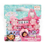 Gabby's Dollhouse 3-piece stretchy beaded bracelet set (British brand)