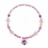 Gabby's Dollhouse kids glittery pendant beaded necklace, UK version