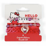 Hello Kitty stretchy beaded bracelet set (British brand)