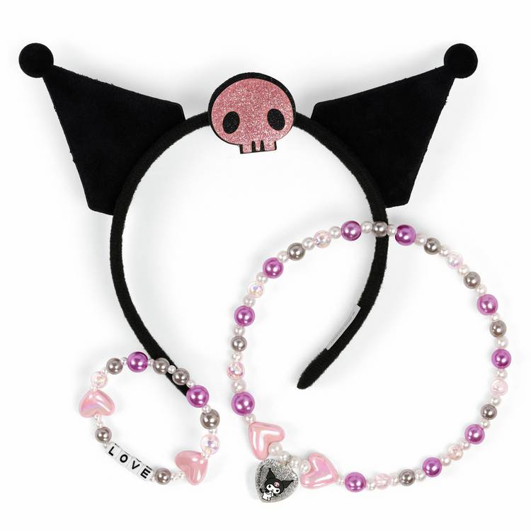 Kuromi Kids headband necklace bracelet set, imported from the UK