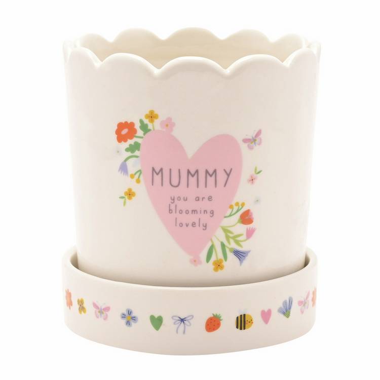 Widdop Love Life ceramic plant pot Mummy - British product