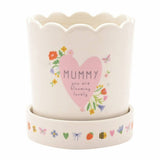 Widdop Love Life ceramic plant pot Mummy - British product