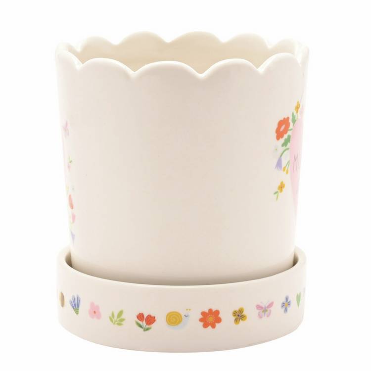 Widdop Love Life ceramic plant pot Mummy - British product