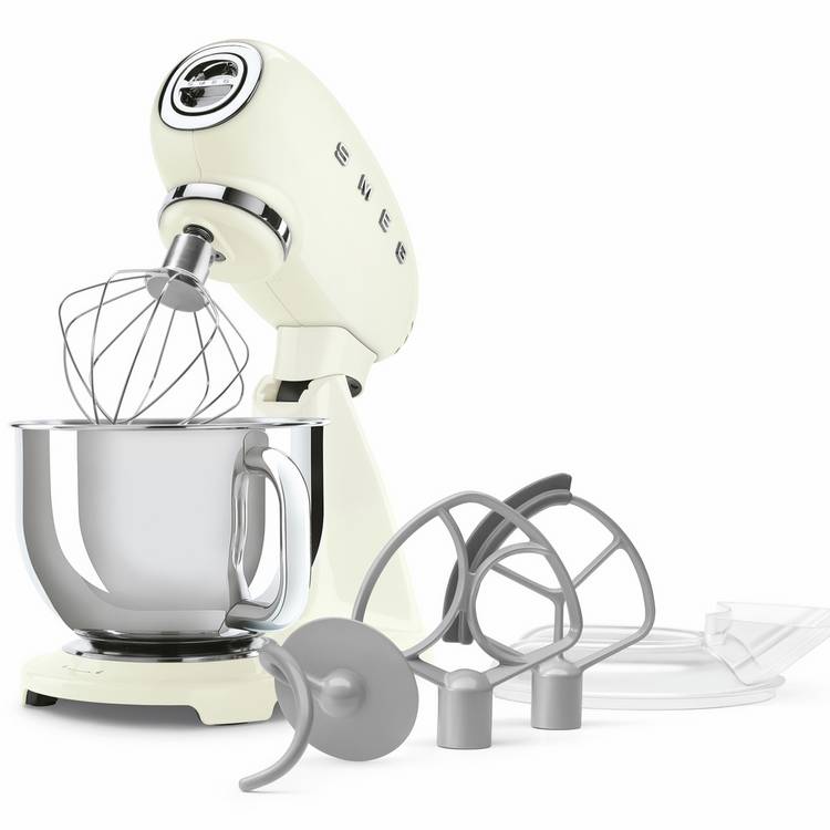 Smeg SMF05CRUK stand mixer cream 4.8L, UK version