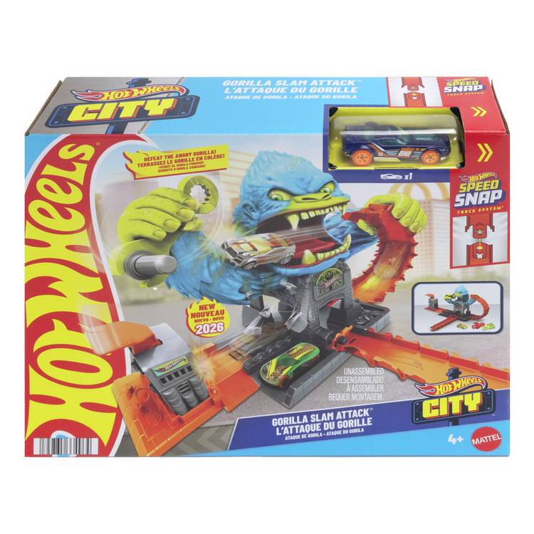 Hot Wheels City Gorilla Slam Attack playset, UK version