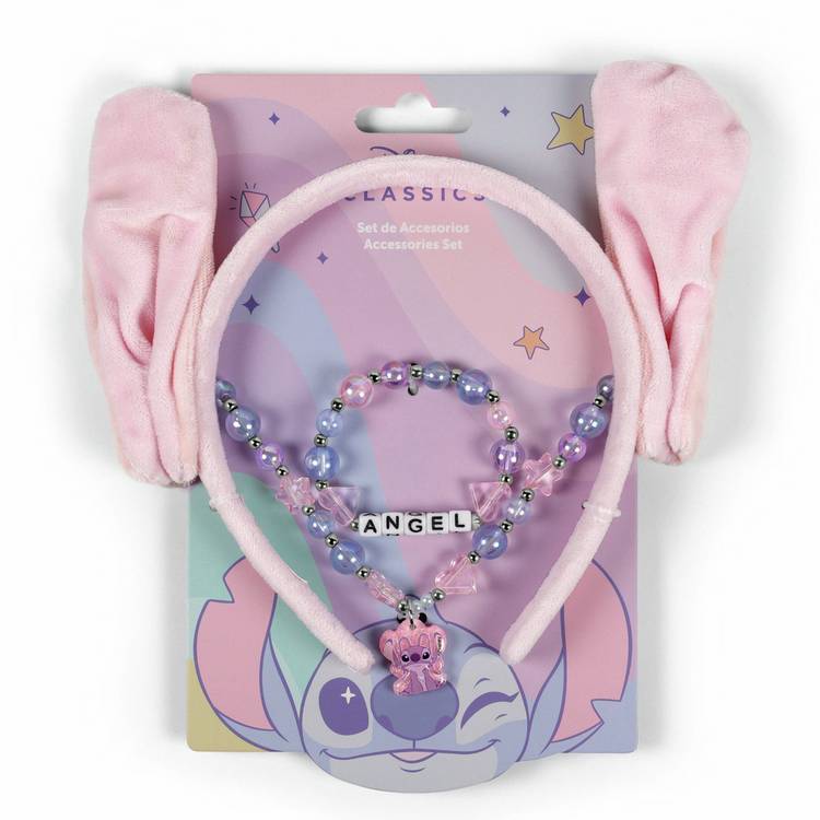 Disney Lilo & Stitch Angel headband necklace bracelet set, UK version