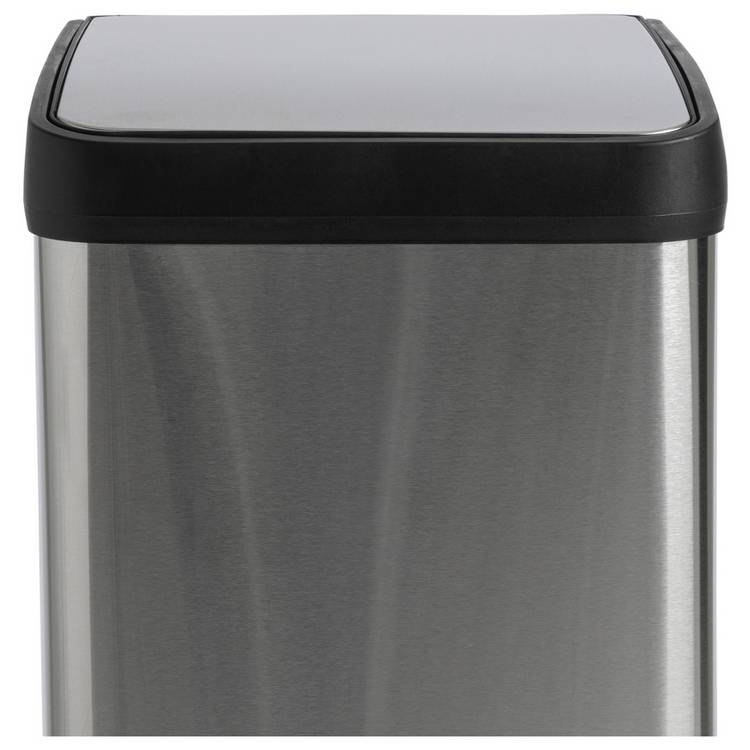 Habitat 30L slim line pedal bin silver, UK version
