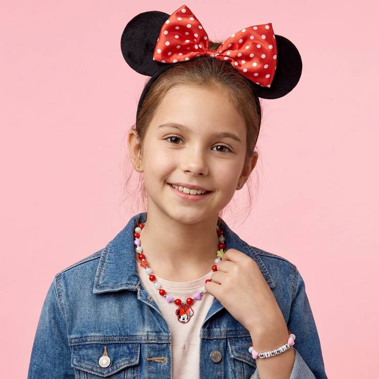 Minnie Mouse kids headband necklace bracelet set (British brand)