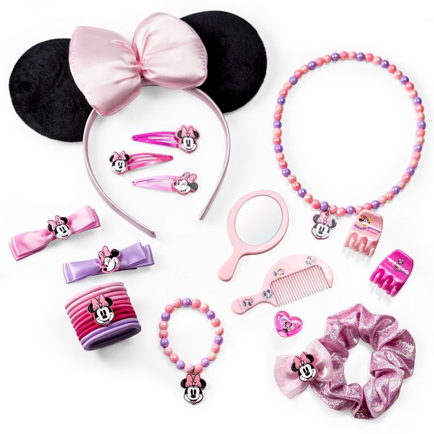 Minnie Mouse kids hair and jewellery set 22-piece, imported from the UK