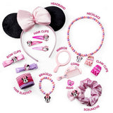 Minnie Mouse kids hair and jewellery set 22-piece, imported from the UK