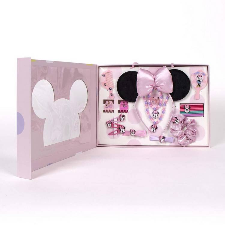 Minnie Mouse kids hair and jewellery set 22-piece, imported from the UK