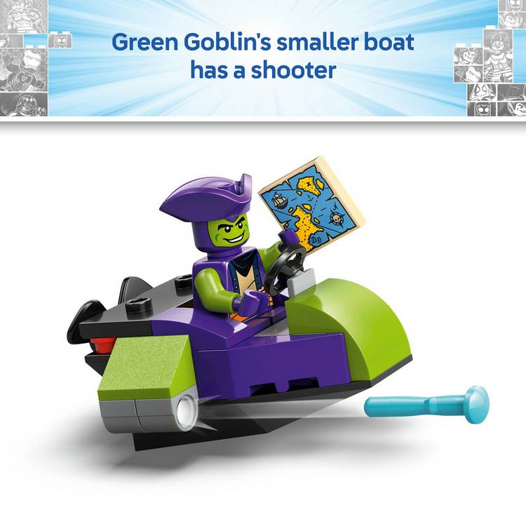 LEGO Marvel Spidey Pirate Ship building set (British brand)