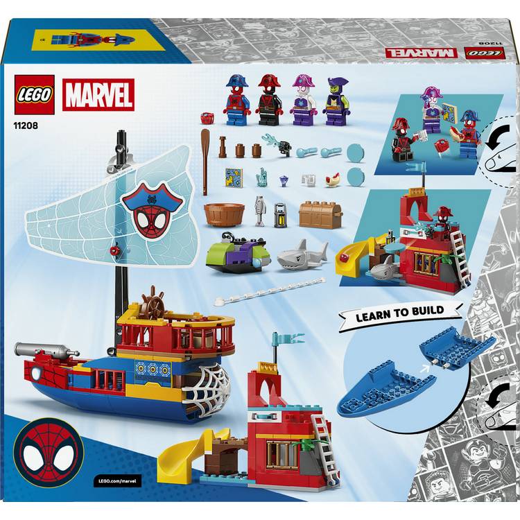 LEGO Marvel Spidey Pirate Ship building set (British brand)
