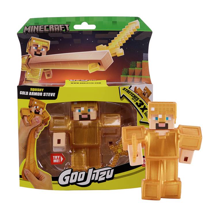 GooJitZu Gold Armor Steve action figure - British product