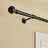 Argos Argos Home Metal Matte Black Bay Curtain Pole - 400cm- Buy online at McGrocer